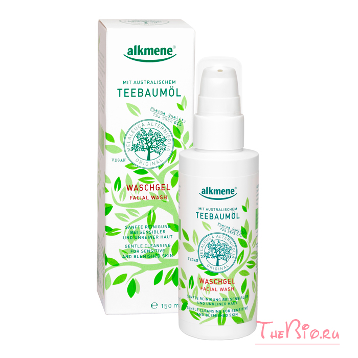 Alkmene - Гель для умывания «ЧАЙНОЕ ДЕРЕВО», 150 мл купить в магазине натуральной косметики thebio.ru Алкмене алкмэне