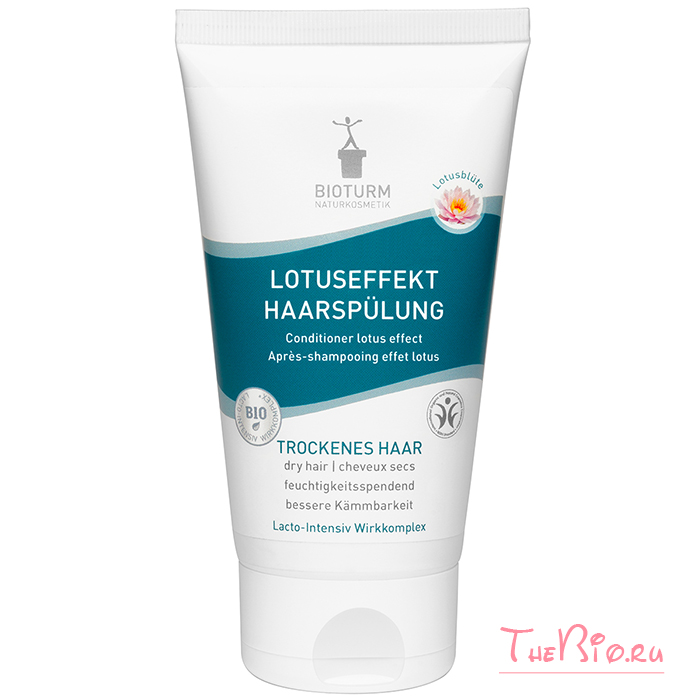 Bioturm - Ополаскиватель «ЛОТОС-ЭФФЕКТ» для сухих волос (18), 150 мл натуральная лечебная косметика bioturm заказать купить с доставкой в магазине органической косметики thebio.ru с доставкой через день официальный сайт прочитать отзывы