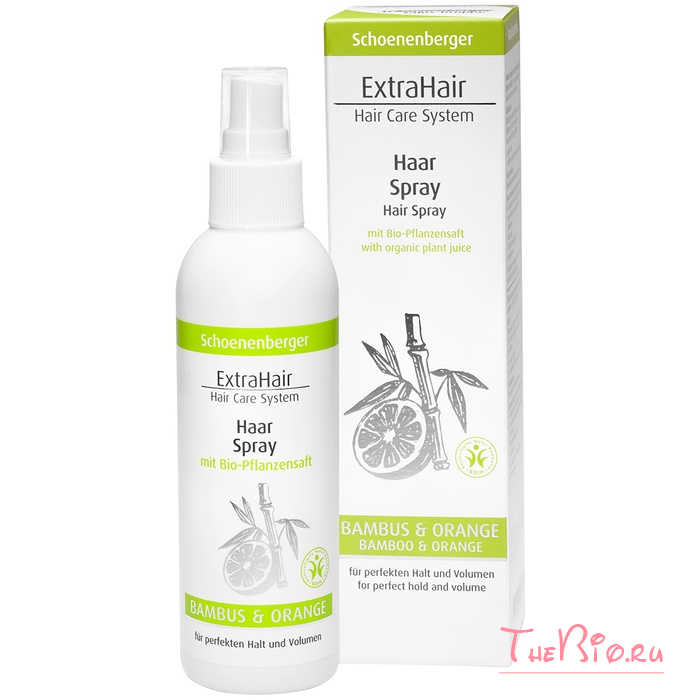 Schoenenberger - Спрей для волос «БАМБУК + АПЕЛЬСИН», 200 мл