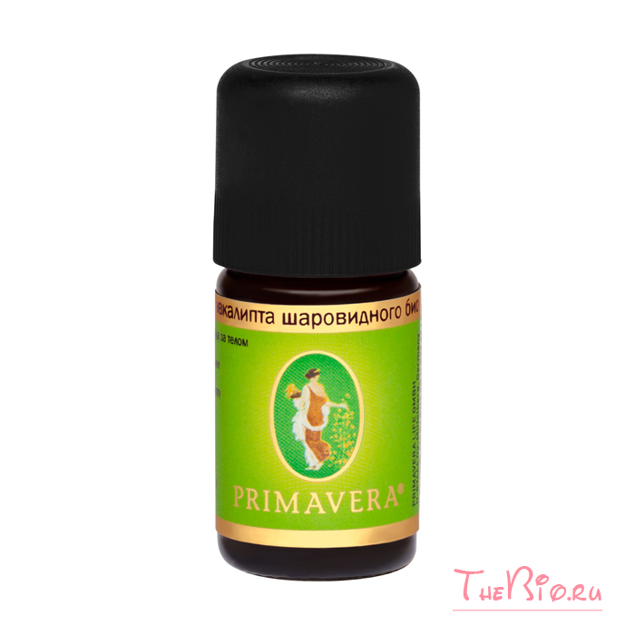 Primavera O - Эфирное масло ЭВКАЛИПТА ШАРОВИДНОГО био, 5 мл
