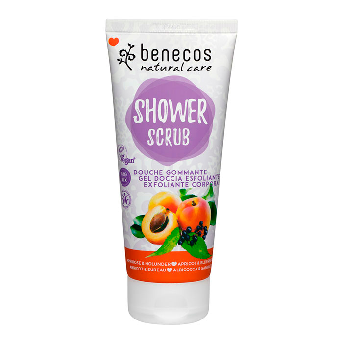 Benecos - Скраб для тела «АБРИКОС и БУЗИНА» натуральный, 200 мл