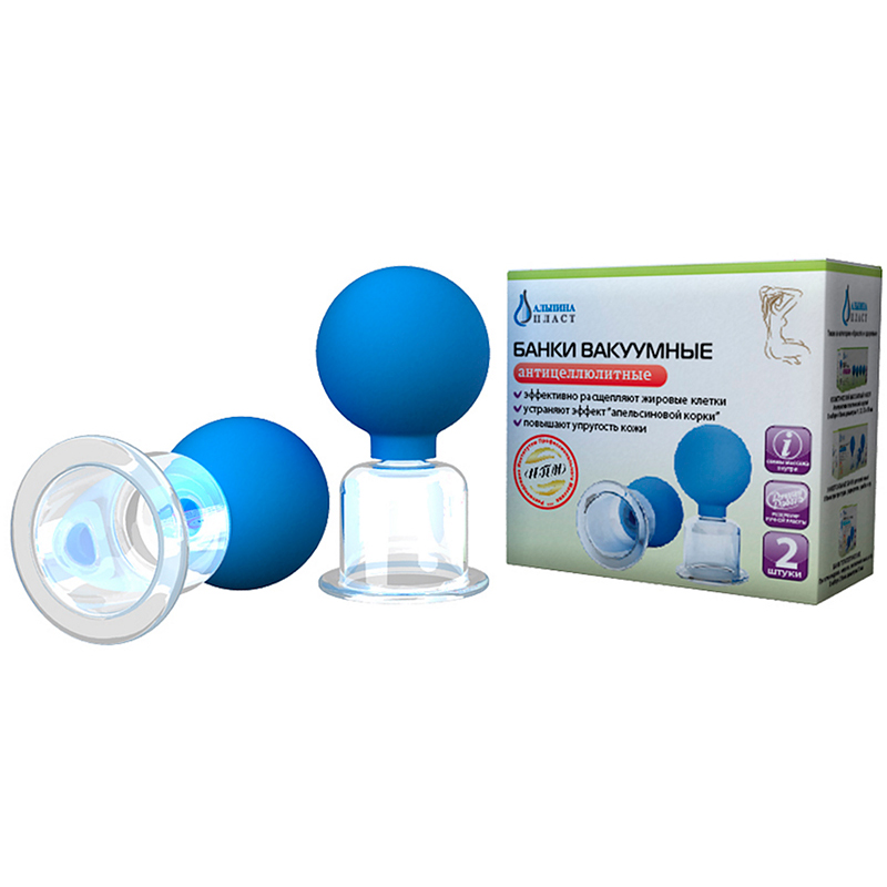 Товары - Банки медицинские вакуумные антицеллюлитные 50 мм в диаметре, 2 штуки 