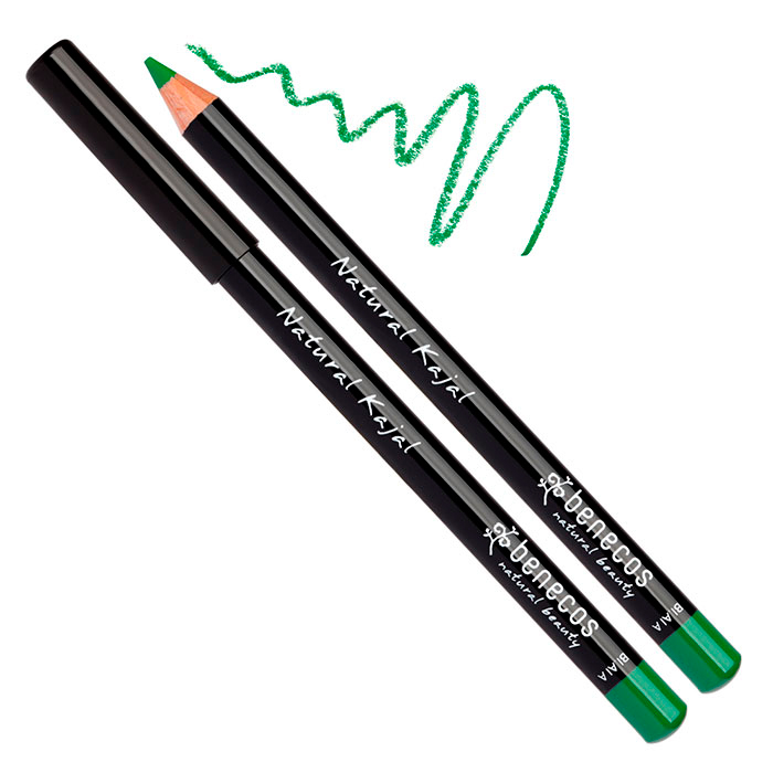 Benecos - Карандаш-кайял для глаз ЗЕЛЁНЫЙ натуральный, 1.13 г