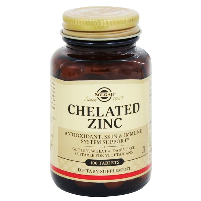 Solgar - Хелат Цинка 630 мг, 100 штук