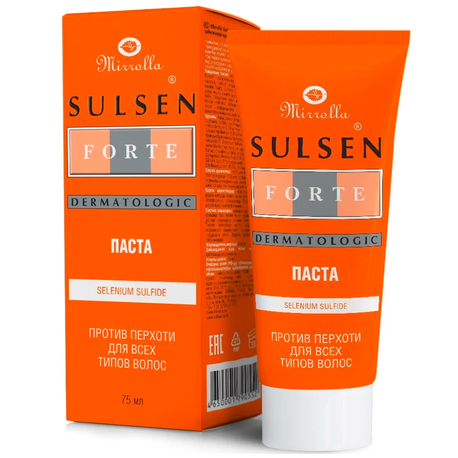 Мирролла - Сульсен мите паста для профилактики перхоти, 75 мл