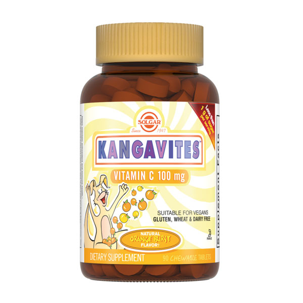 Solgar - Кангавитес с витамином С для детей 100 мг, 90 шт
