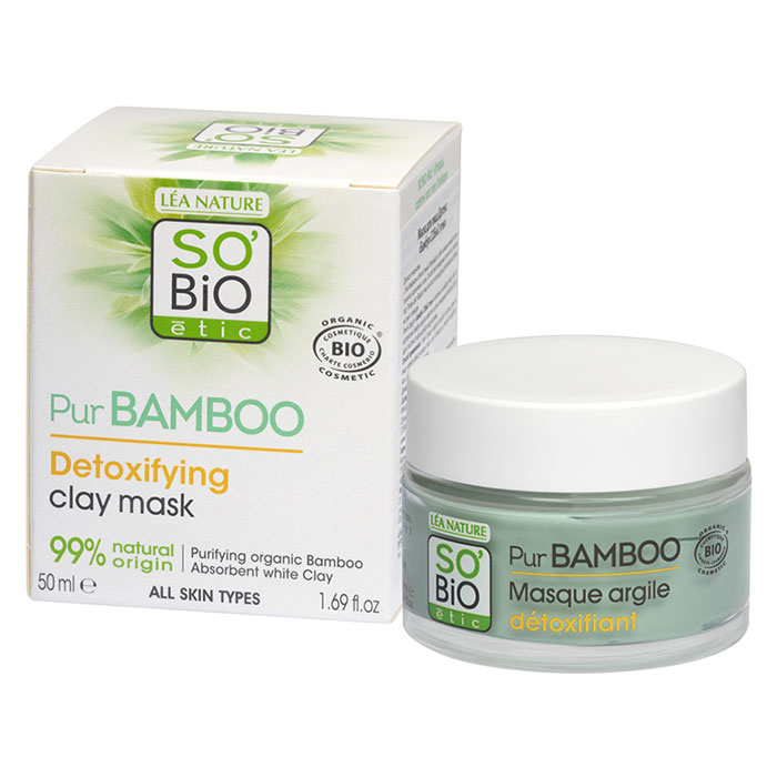 SO Bio Etic - Маска для лица ДЕТОКС «БАМБУК», 50 мл (06.2023)
