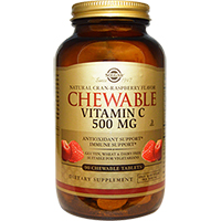 Solgar - Витамин С 500 мг с малиновым вкусом, 90 таблеток